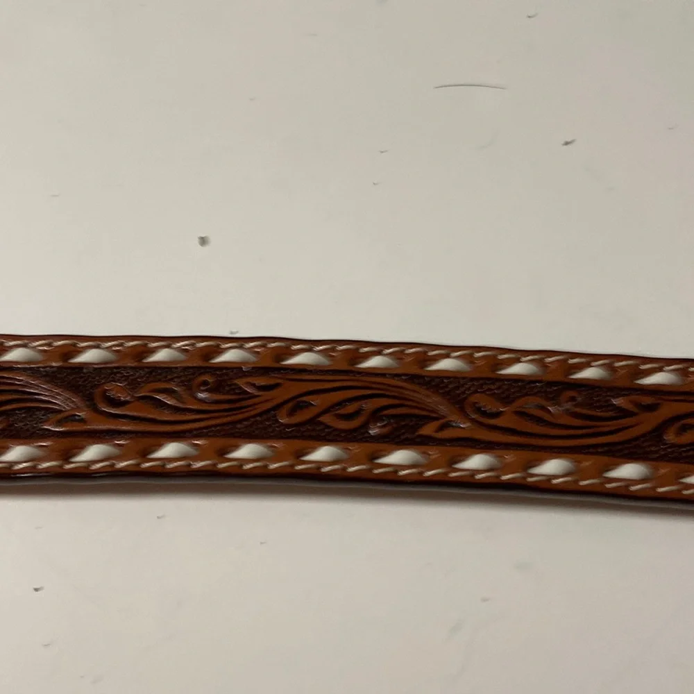 Resistol boys western plaque buckle belt